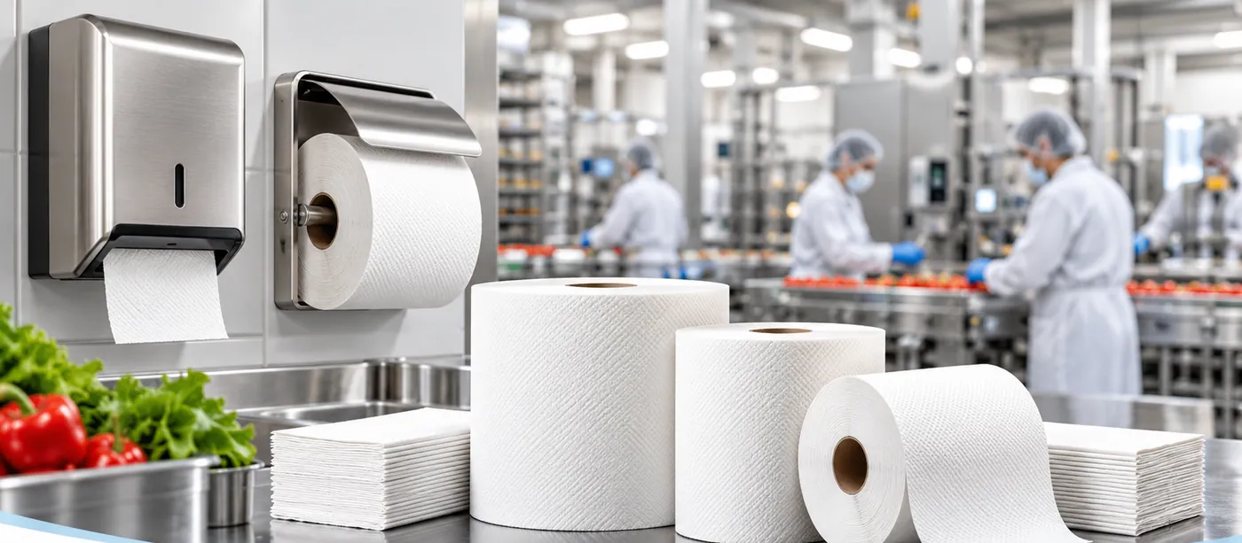 Distributrices, rouleaux de papier à mains et papier hygiénique